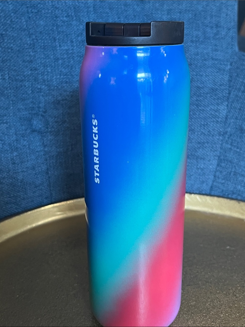 Starbucks 20 oz Ombre Stainless Tumbler Rainbow Hot or Cold